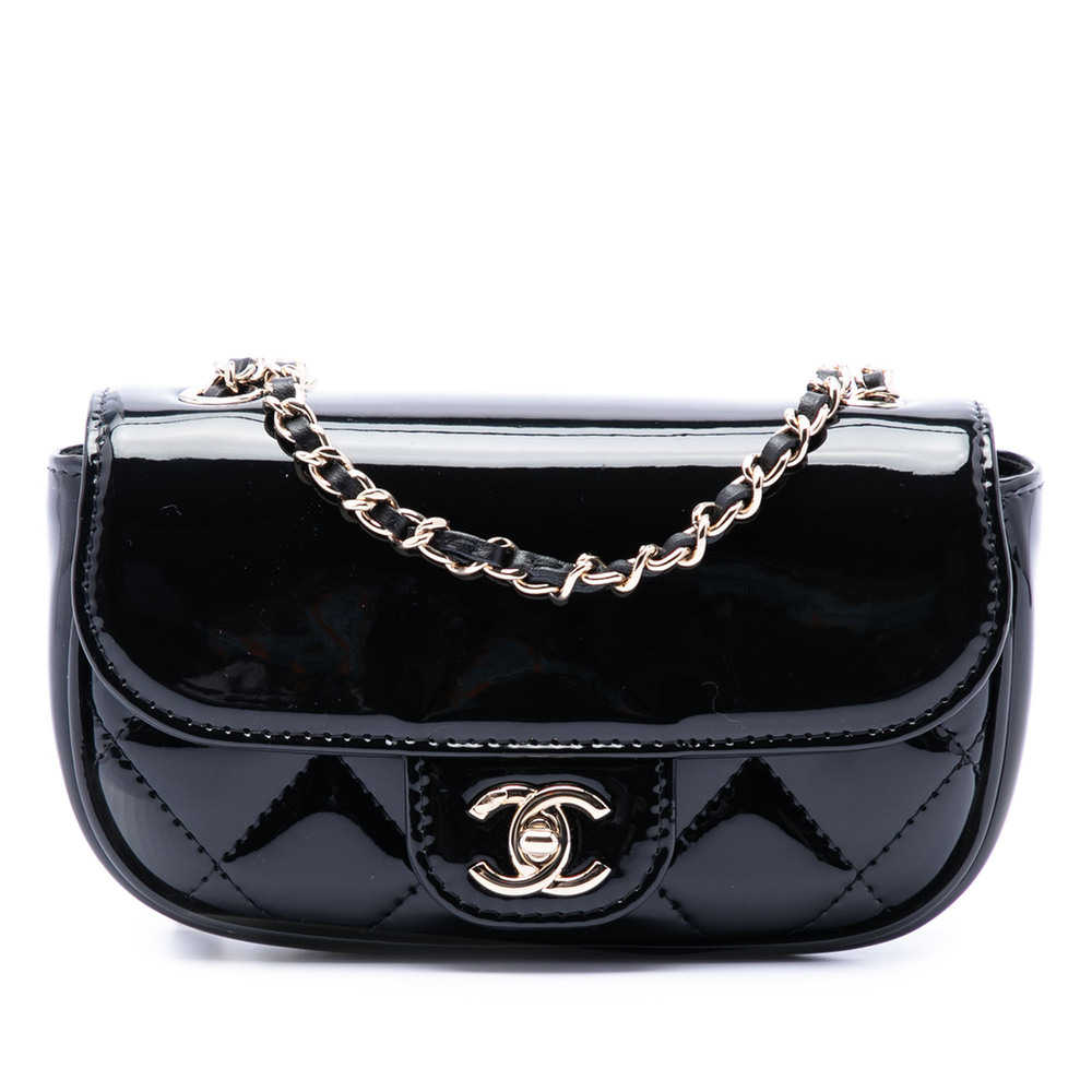Pre-Loved Chanel Mini CC Quilted Patent Single Flap